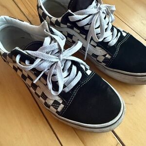 Vans Black and White Checkered Sneakers